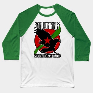 CROW - Colonized Solidarity Baseball T-Shirt